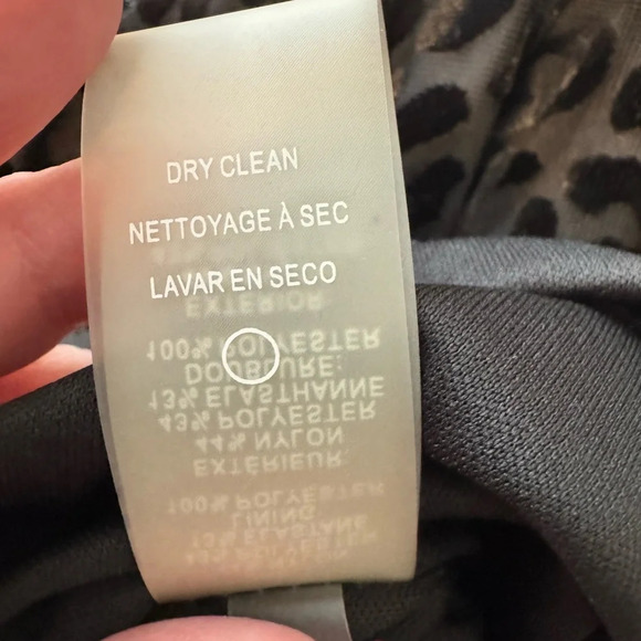 TOMMY HILFIGER Flutter Short Sleeve 
Leopard Print Sheath Dress Sz 4 - Picture 6 of 7